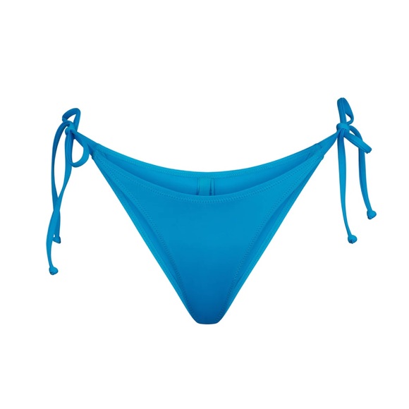 SKIMS Swim Dipped Tie Bottoms in Turquoise - Picture 1 of 1